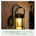 thumbnail image 4 of Luces de exterior tipo farol, luces colgantes inalámbricas con kit de montaje en pared para jardín, porche, valla (1 paquete), luz solar, 4 of 9