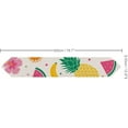 thumbnail image 3 of Coolnut 13"x90" Table Cloth Runner, Hibiscus Flowers Fruits and Palm Leaves Table Runners for Kitchen Dinner Table Party Holidays, 3 of 3