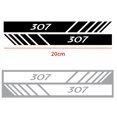 thumbnail image 1 of Car Rearview Mirror Waterproof Reflective PVC DIY Decortion Stickers For 3008 5008 208 407 406 4008 206 308 307 301 207 307 black, 1 of 6