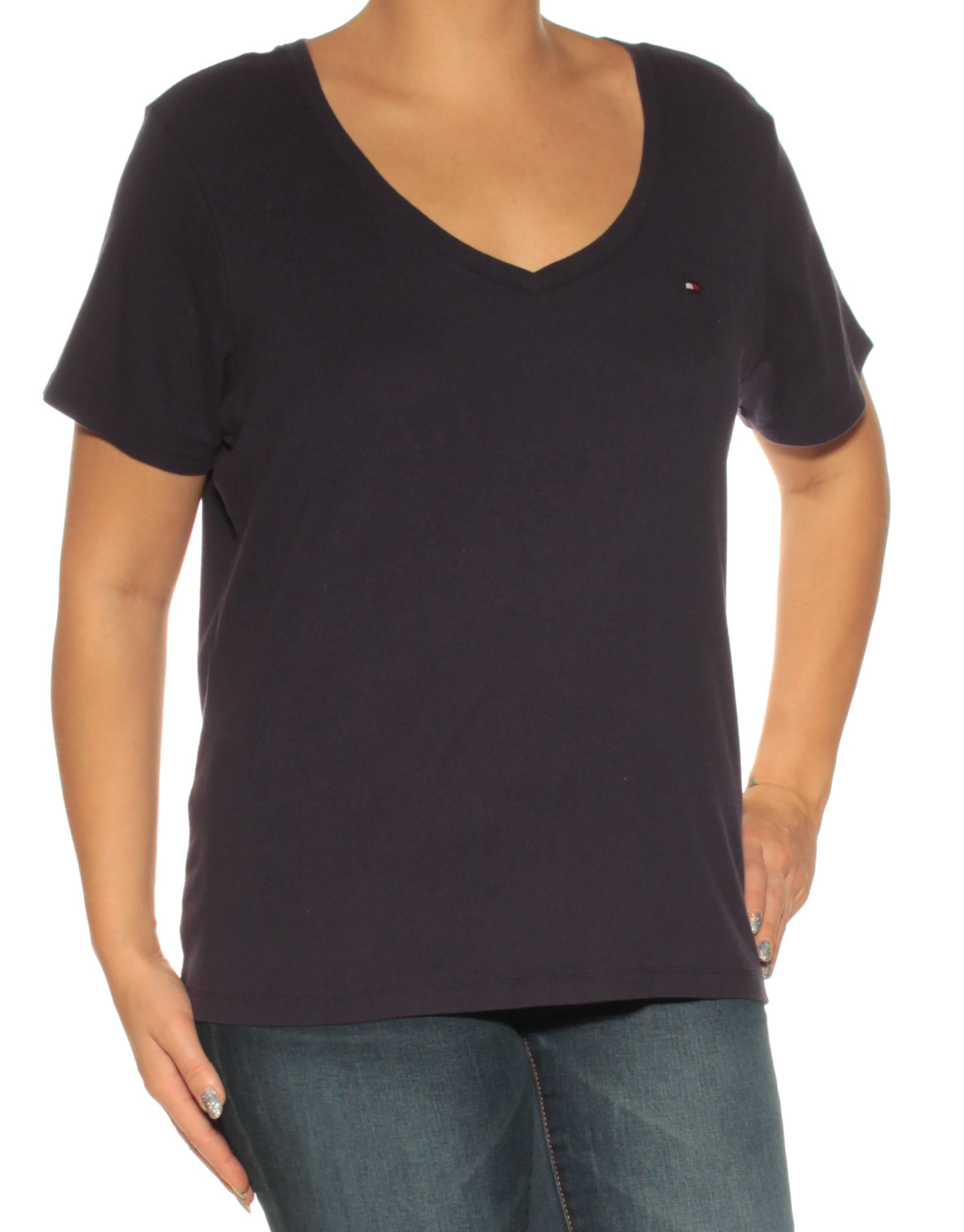 tommy hilfiger women's v neck t shirt