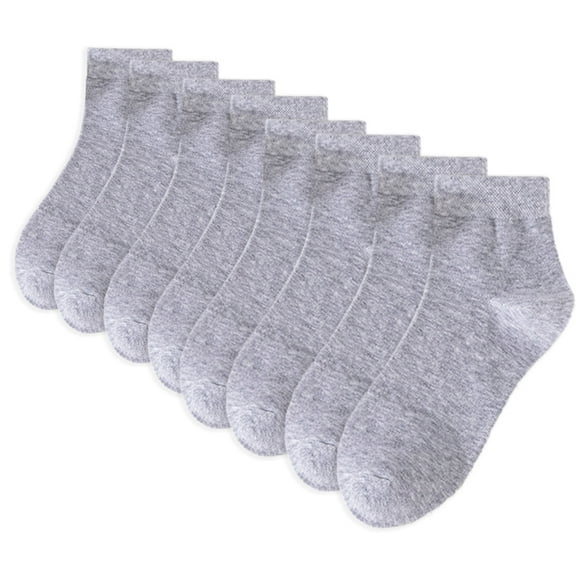 Comfortable Men Cotton Socks, Short Socks, Breathable, Thin Casual Socks, Men Running Hiking Socks,light gray