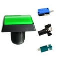 thumbnail image 1 of 30*50MM Arcade Square Rectangle Buttons LED Push Illumilated with Microswitch Accessories Spare Part Accessories, 1 of 3
