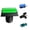Green, variant on DC 12V Illuminated LED Push Button Arcade Game Replacement Accessories Rectangular Button with Micro-switch, Red