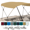 thumbnail image 5 of SavvyCraft™ 3 Bow Bimini Top Frame and Canvas, Beige 3 Bow 72" L 46" H 79"-84" W with Boot and Rear Poles, 5 of 8