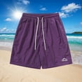 thumbnail image 1 of Styesk Mens Shorts Men Solid Color Casual Fashion Loose Drawstring Pockets Exercise Beach Shorts Pants, 1 of 6