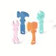 thumbnail image 1 of Keep Your Little One Entertained with 4pcs/set Funny Teething Toys - BPA Free Food Grade Silicone Hammer, Wrench, Spanner, Pliers Tools Shape - Cute and Playful Baby Products, 1 of 4