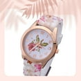 thumbnail image 2 of Becaristey Women Alloy Watch Traveling Party Banquet Casual Style Flower Pattern Wristwatch Adjustable Band Decoration Wrist Accessory Type 4, 2 of 6