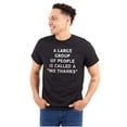 thumbnail image 3 of Funny Group of People No Thanks Joke Plus Size Crewneck Graphic Tee Shirt Brisco Brands 3X, 3 of 6