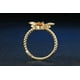 thumbnail image 5 of Anillo ajustable de cristal amarillo, anillos naturales abiertos, 5 of 7