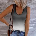 thumbnail image 2 of gakvbuo Plus Size Summer Tops For Women Tops Dressy Casual Tank Top For Women Sexy O Neck Sleeveless Vest Summer Trendy Slim Skinny Pullover Tunic TeesWorkout Tops For Women, 2 of 6