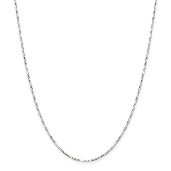 Solid 925 Sterling Silver 1.10mm Box Chain Necklace 30"