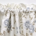 thumbnail image 3 of Home Soft Things Floral Embroidery Valance, 1 Piece, Rose Grey Blue, 19 x 60 Inches, 3 of 5