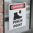 thumbnail image 4 of Foot Pinch Point OSHA Danger Vinyl Decal Label 18 Inch x 12 Inch - 5 Pack, 4 of 6