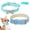 Blue, variant on CHBORLESS 2 Pack PU Leather Dog Collar Shiny Diamond Bow Puppy Collar,Pink,M