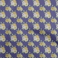 thumbnail image 1 of oneOone Georgette Viscose Violet Fabric Floral Craft Projects Decor Fabric Printed By The Yard 42 Inch Wide, 1 of 4