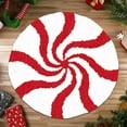 thumbnail image 6 of hengsof Christmas Soft Round Door Mat Indoor Entry Rug Cozy Small Area Rug Front Door Rug Non Slip Cute Indoor Floor Rugs for Bedroom Bathroom Kitchen, 6 of 6