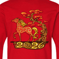 thumbnail image 4 of Inktastic 2026 Year of the Horse Happy New Year's Long Sleeve Youth T-Shirt, 4 of 5