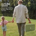 thumbnail image 4 of Outsunny Portable Mini Charcoal Barbecue Grill with Suitcase Shell, Green, 4 of 10