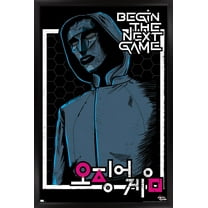 Netflix Squid Game - Begin the Next Game Wall Poster, 22.375" x 34" Framed