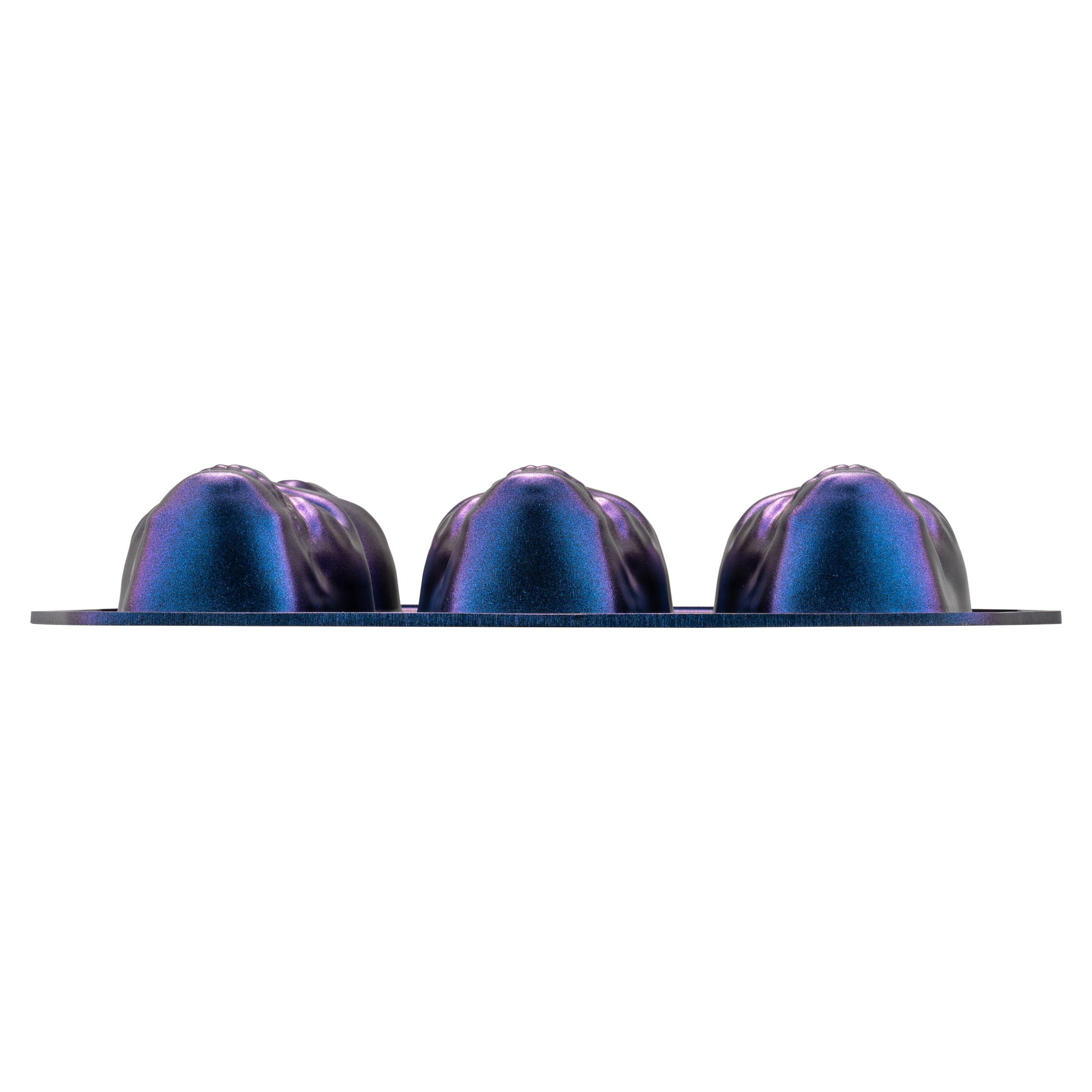 Way to Celebrate, Skull Cast Aluminum 6-Cavity Baking Pan, Iridescent