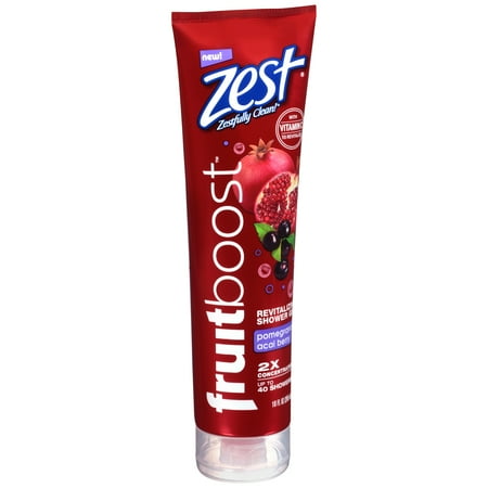 - Zest® Fruitboost™ Pomegranate Acai Berry Revitalizing Shower Gel 10 fl. oz. Tube
