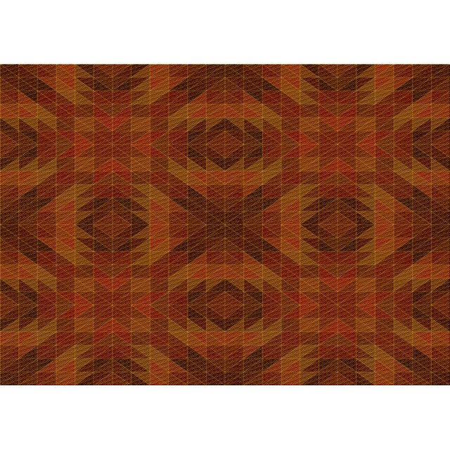 Ahgly Tapis Rectangulaire Lavable en Machine Intérieur Transitionnel Acajou Brun, 7 Pieds x 9 Pieds