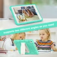 thumbnail image 6 of Shockproof Case for iPad Mini 4/Mini 5th Generation, Kids Friendly Heavy Duty Rugged Hybrid Protective Tablet Cover with Kickstand, Mint Green, 6 of 7