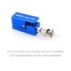 thumbnail image 3 of 1 conector de fibra óptica tipo SC/FC/ST, adaptador cuadrado（azul）, 3 of 5