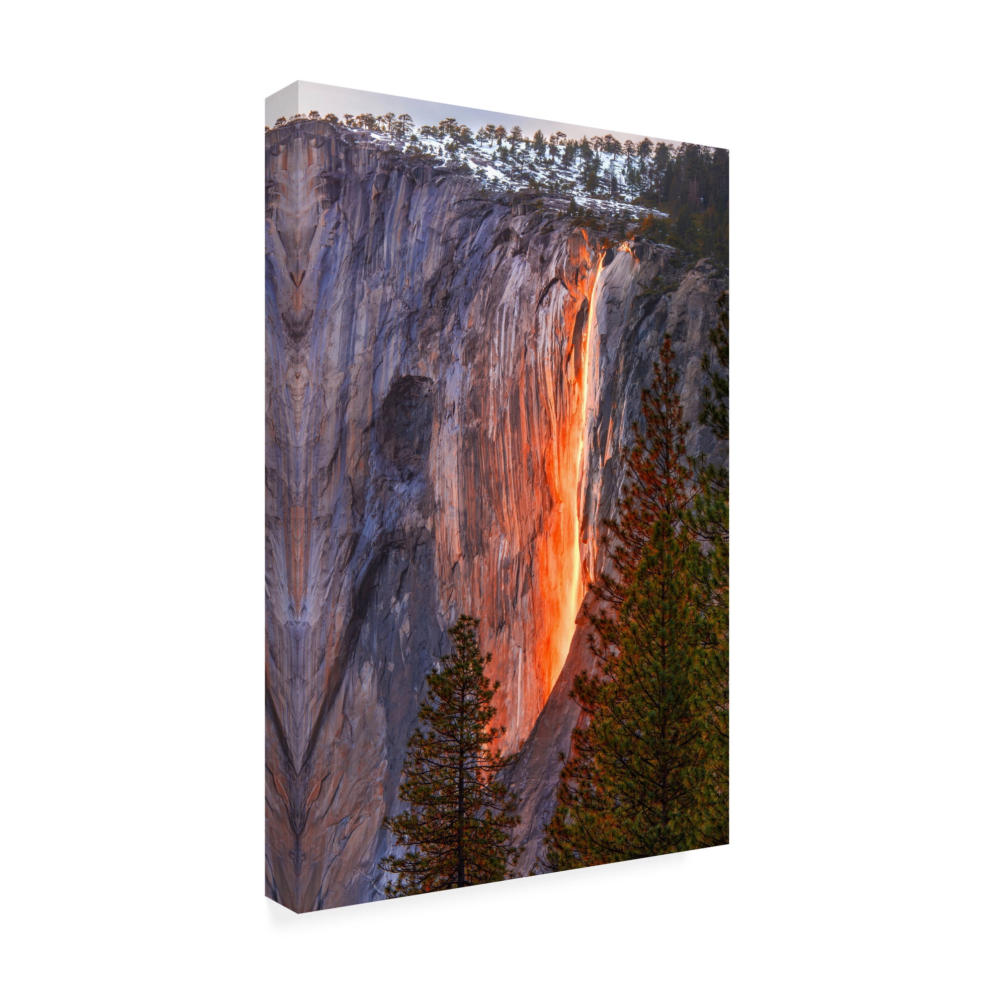 Trademark Fine Art 'Horsetail Fall' Canvas Art by John Gavrili