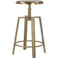 thumbnail image 3 of Meridian Furniture Lang Gold Iron Adjustable Counter and Bar Stool, 3 of 15