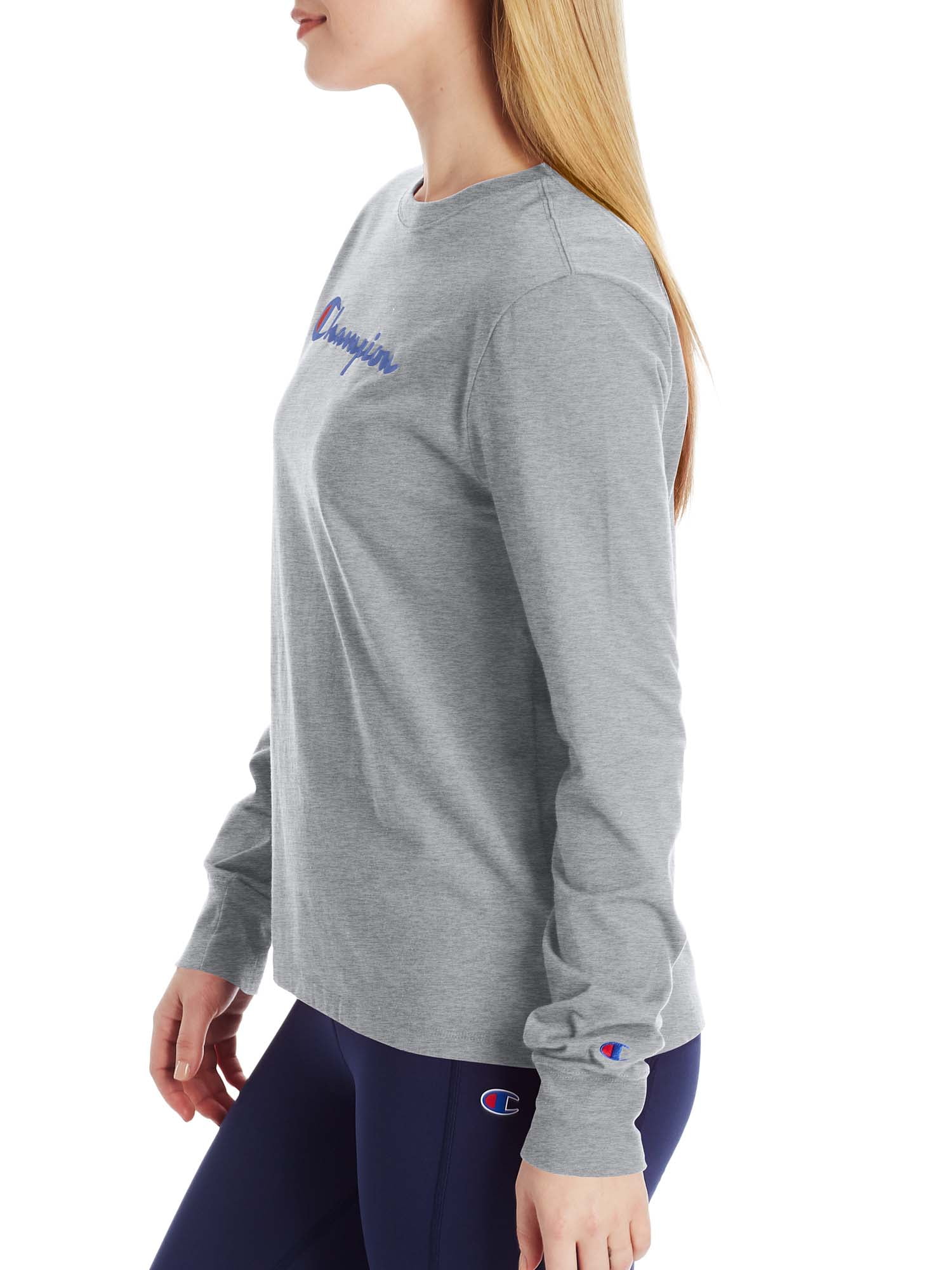 Women's champion long sleeve t deals shirt