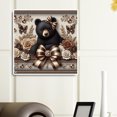 thumbnail image 2 of Resina Con Oso Y Flores Diamante Wdftyju 30x30CM, 2 of 9