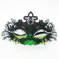 thumbnail image 1 of Masquerade Mask For Women, Colorful Painting Rhinestone Inlaid Metal Half Face Cover Cosplay Costume For Cosplay Theme Party, 1 of 8