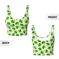 thumbnail image 5 of Lsque Broccoli Vegetables Printed Women'S Sports Bra, Compression, Moisture Wicking, High-Impact Sports Bra For Women,Supportive sports bra-Medium, 5 of 9