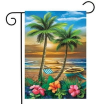 Briarwood Lane Sunset in Paradise Summer Garden Flag