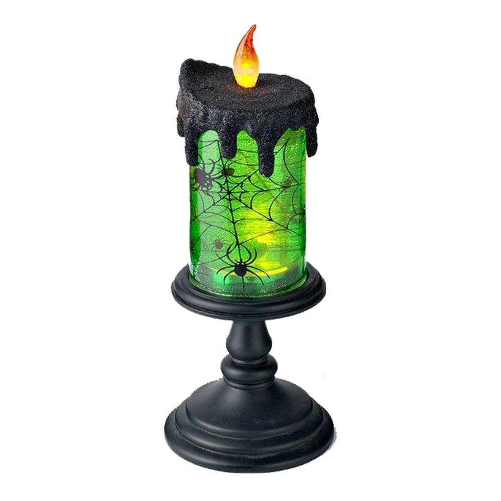Lightahead® LED flameless Candle with moving patterns Halloween LED