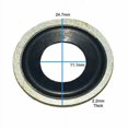 thumbnail image 3 of (25 Pack) M12 - 1/2” Metal Rubber Oil Drain Plug Gasket - Replaces 097-021, 65274, GM 14079550, 24571185, 3 of 4