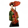 thumbnail image 6 of Tongina Ethnic Japanese Geisha Dolls Kimono Dolls Ornament Miniature Figurines Lady Statuette Asian Geisha Doll for Table Decoration D, 6 of 8