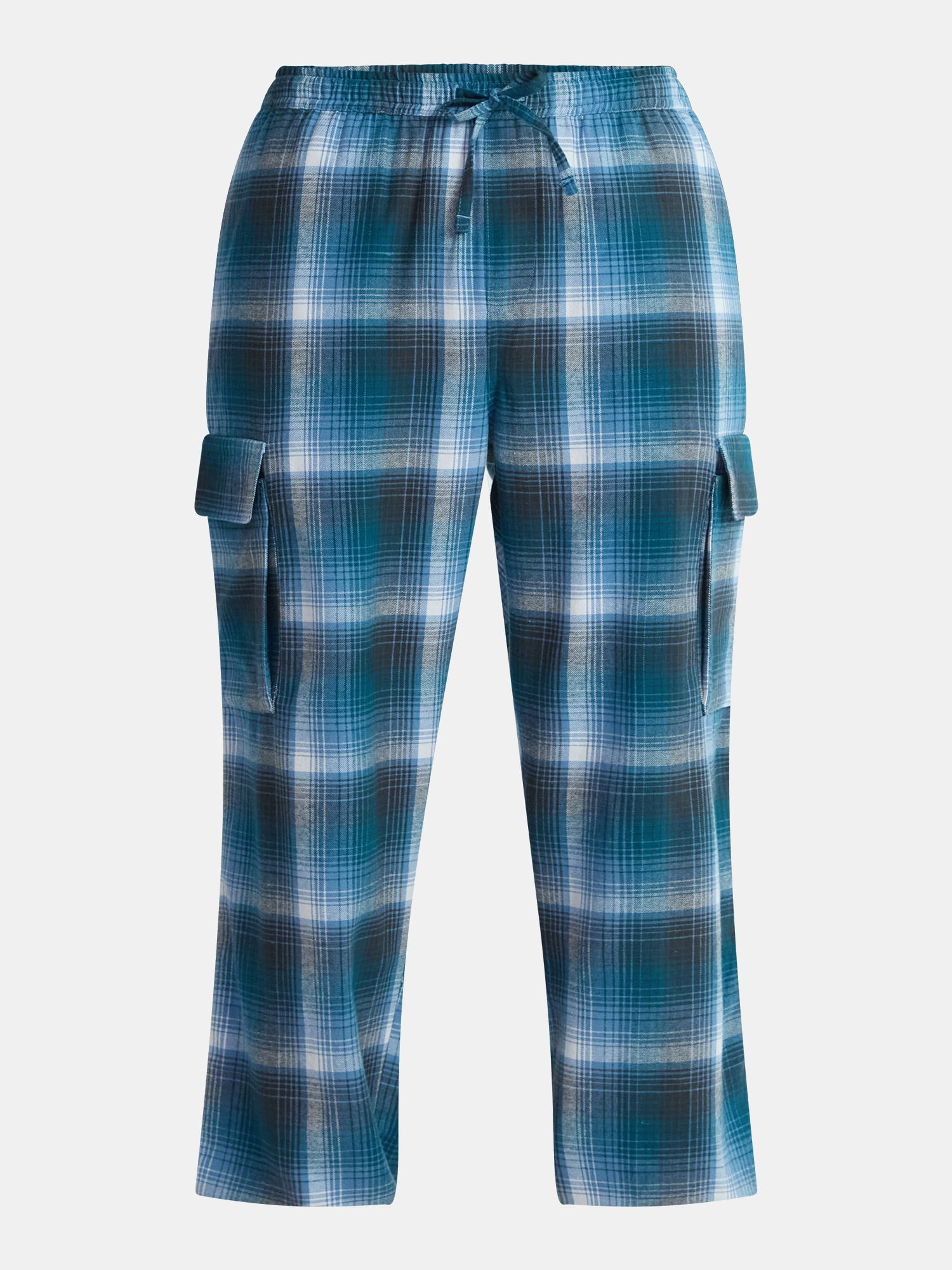 No Boundaries Flannel Cargo Pants, Men's & Big Men's