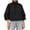 01-Black, variant on Womens Cropped Funnel Neck Jackets Casual Plain Long Sleeve Full Zip Jacket with Pockets for Women Fashion Fall Outerwear White L