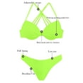 thumbnail image 2 of RELLECIGA Women's Push Up Bikini Sets for Women Sexy Underwire Bikini Two Piece Swimsuit Size M, 2 of 5