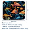 thumbnail image 5 of Fish Printed Square Mouse Pad, 8.3x9.8 Inch, Non-Slip Rubber Bottom Mouse Mat for Office and Gaming, 5 of 6