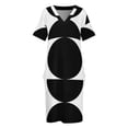 thumbnail image 3 of Vestido Noir Lumiére con caída y bolsillos para mujer, ropa de lujo para el verano., 3 of 6