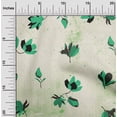thumbnail image 2 of oneOone Viscose Jersey Sea Green Fabric Texture & Floral Diy Clothing Quilting Fabric Print Fabric By Yard 60 Inch Wide, 2 of 5