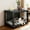 Ink Black, variant on LEDREM Dog Crate Furniture 38.6" Side End Table, Indoor Kennel for Medium Dogs up to 70 lb, Double-Door Cage with Removable Tray, Ink Black