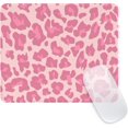 thumbnail image 1 of Pink Leopard Square Mouse Pad - Waterproof, Non-Slip Rubber Base, Ideal for Office Laptop, Compact and Stylish, 9.5"x7.8"x0.12 Inch, 1 of 1