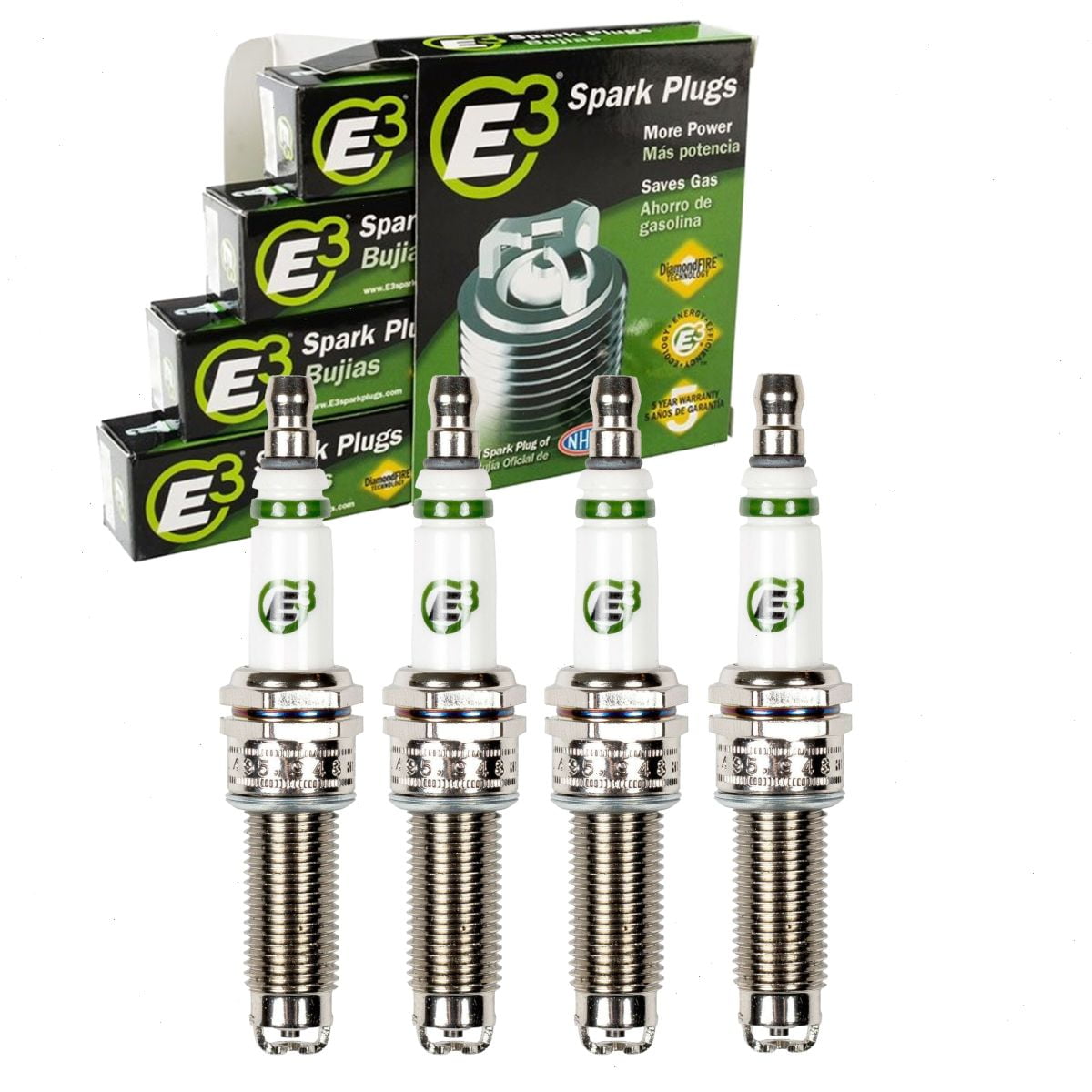 4 pc E3 Spark Plugs compatible with Kia Sorento 2.4L L4 2012-2020