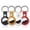 Dark Blue + Yellow + White + Red, variant on 4 Pack PU Leather AirTag Holder Keychain, Compatible with Apple AirTag, Scratch Resistant Anti-Lost Tracker Cover with Metal Key Ring for Keys, Luggage, Backpack & Pet Collars