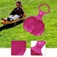 thumbnail image 5 of Trineo de nieve familiar, juguete para exteriores, portátil, ligero, con asa, equipo de trineo, tapete deslizante para playa, exteriores, niños y Rosa roja, 5 of 8
