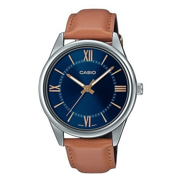 Casio Blue Dial Stainless Steel Analog Quartz MTP-V005L-2B5 MTPV005L-2 Men's Watch